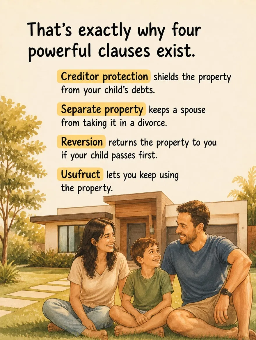 Living gifts: 4 essential clauses — slide 5 of 7